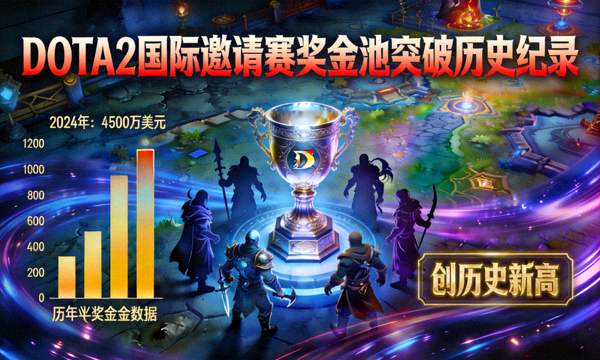 DOTA2国际邀请赛奖金池突破历史纪录